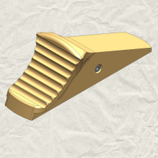 Blaser R8 - steel safety slide (gold color)